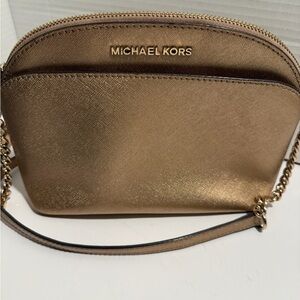 Michael Kors Metallic Gold Crossbody Bag